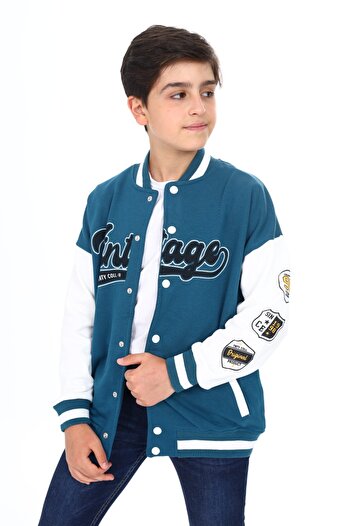 Toontoy Boy's Printed College Cardigan