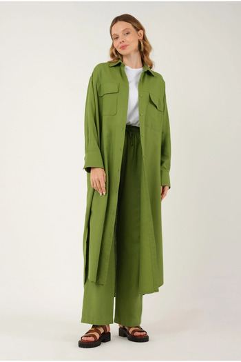 HEQA Natural Trousers Pistachio Green