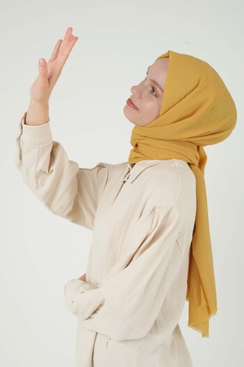 HEQA Natural Şal Hardal