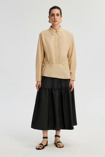 Touché Privé Poplin Shirt - Waist Detailed