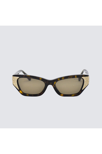 Swarovski Woman Cat Eye Sunglasses- Sk 6029 - Lense Size:53mm - Dark Havana