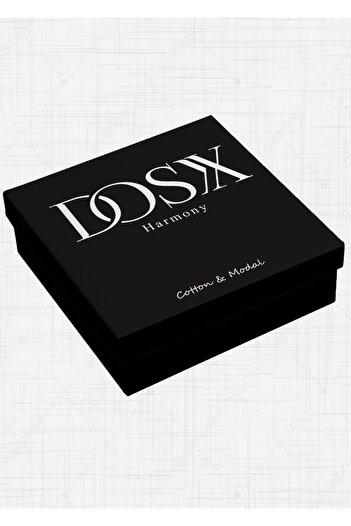 DOSXX Harmony Penye Pamuk Modal Likra 1.kalite Erkek Iç Çamaşır Seti Damat Çeyiz Bohça Boxer Atlet Takım