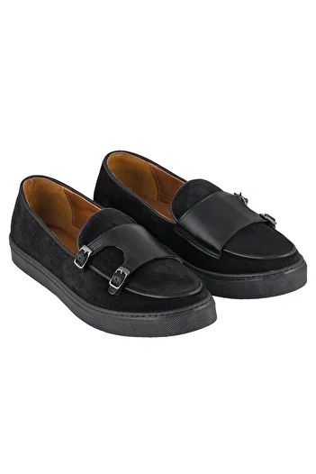 NOOSY Genuine Leather Men's Black Sneakers