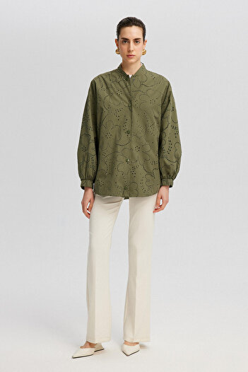 Touché Privé Scallop Embroidered Bomber Jacket