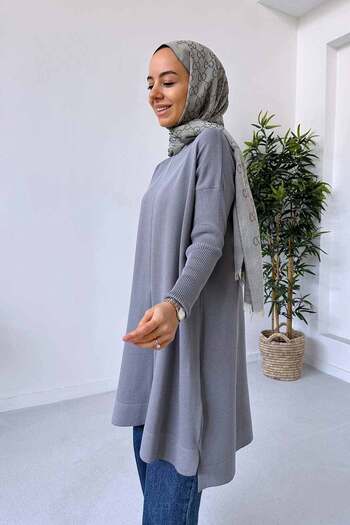 Ka Hijab Mira Mercerized Hijab Tunic - Gray