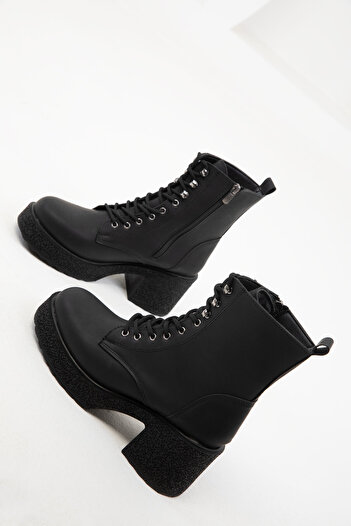 SOHO Black Matte Women's Boots & Booties 20009