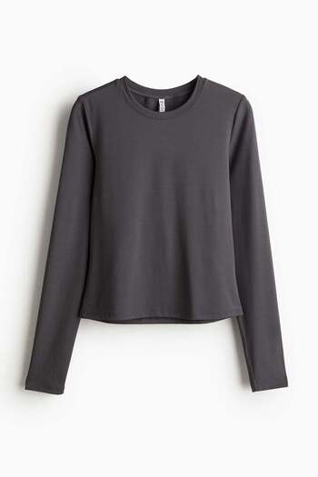 H&M Long-sleeved microfibre top