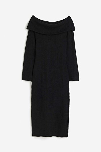 H&M Knitted off-the-shoulder dress