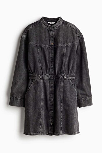 H&M Long-sleeved denim dress