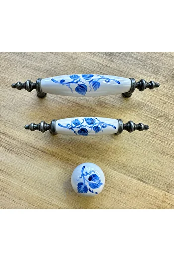 Karan Porselen Porcelain Furniture Drawer Cloakroom Kitchen Cabinet Handle