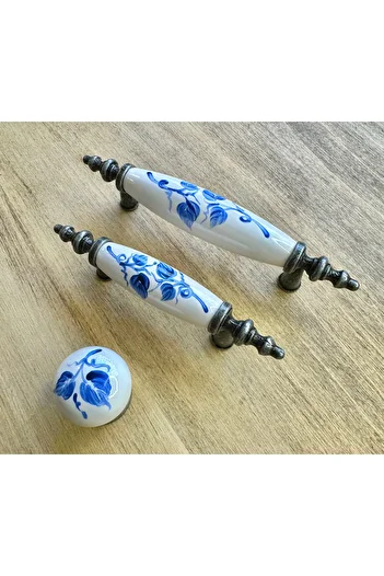 Karan Porselen Porcelain Furniture Drawer Cloakroom Kitchen Cabinet Handle