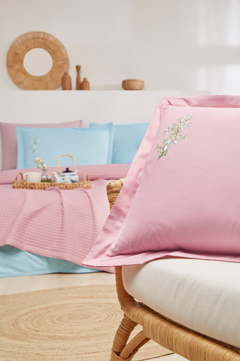 Özdilek Waffle Single Embroidered Pique Set