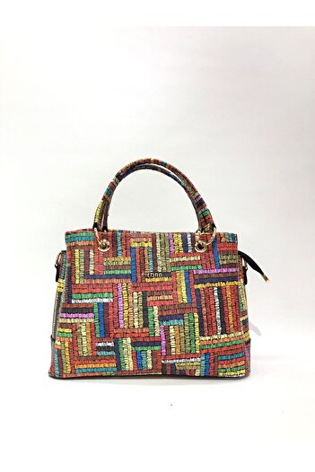 Piedra New Season Women's Bag with Multicolor Hand and Shoulder Strap