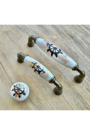 Karan Porselen Porcelain Furniture Drawer Cloakroom Kitchen Cabinet Handle