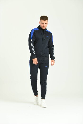 Cramp Spor Σετ ανδρική φόρμα Diver Navy Blue με κουκούλα στο μανίκι