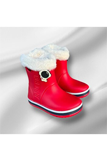 Sonimix Boy Red Waterproof Light Rain Boots