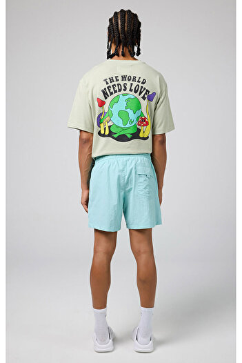 Champion Eco Future Beachshort Organik Pamuk Mavi Erkek Mayo-219790-BS017