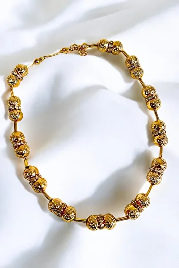 PETEK AKSESUAR Loss Ball Necklace - Metalized Design
