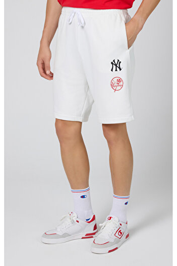 Champion MLB Bermuda Beyaz Erkek Şort-219880-WW033