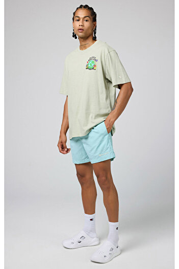 Champion Eco Future Beachshort Organik Pamuk Mavi Erkek Mayo-219790-BS017