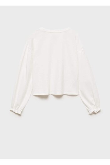 MANGO Kids Tricou cu mânecă lungă cu detalii de piatră