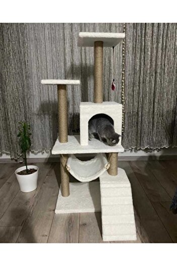 pethomealpi Luxury Cat Scratching and Play Platform - with Hammock and Nest