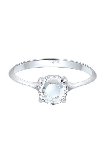 ELLI Inel de logodnă elegant pentru femei cu cristale din argint 925