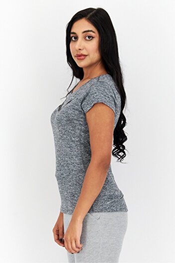 Puma Women Sportswear Fit Short Sleeve Training Shirt, Grey