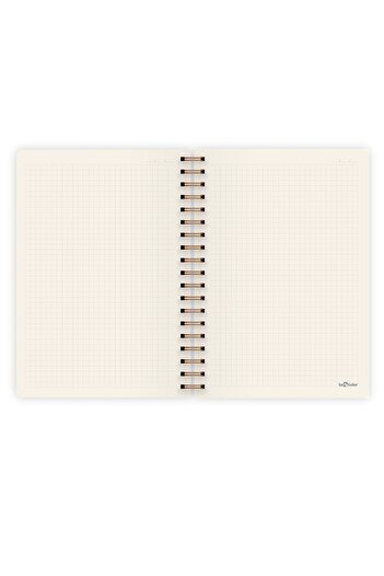 Le Color Botanical Spiralli Defter Kareli Kırmızı 17x24 cm