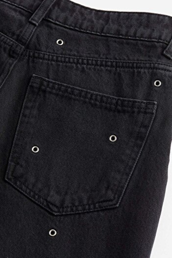 H&M Eyelet-detail straight jeans
