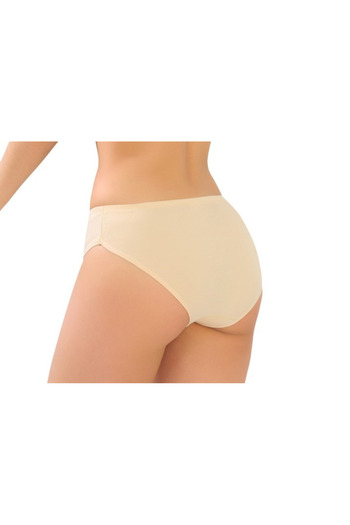 Şenay Thin Edge Bikini Panties 3 Pack 100% Cotton Quality Goods Beige Color (W1002)