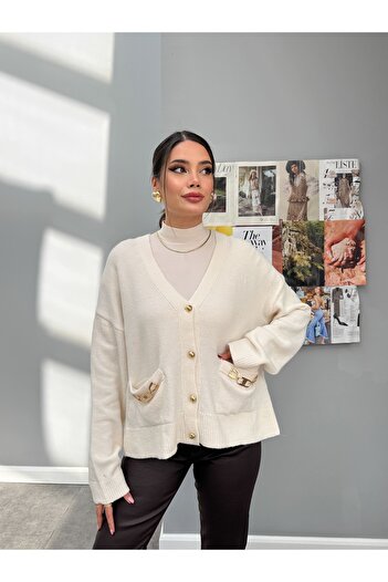 ESRAHELVACI Knitwear Cardigan with Accessories