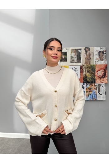 ESRAHELVACI Knitwear Cardigan with Accessories