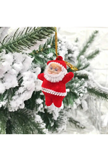hediyeofisi 6 adet Yeni Mini Noel Baba Yılbaşı Ağacı Süsü Noel Ağaç Süsü