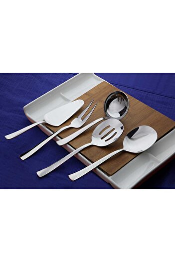 Dame Marie Plain Silver 5 Piece Small Sauce Ladle Set Serving Set