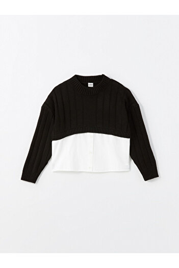 LC Waikiki Lw - Crew Neck Girl's Knitwear Sweater