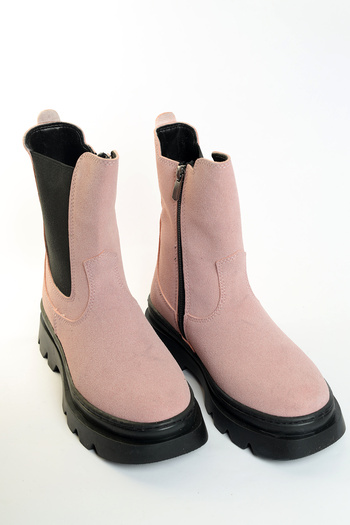Moda Lime Unisex Warm Chunky Non-Slip and Comfortable Sole Winter Boots for Girls