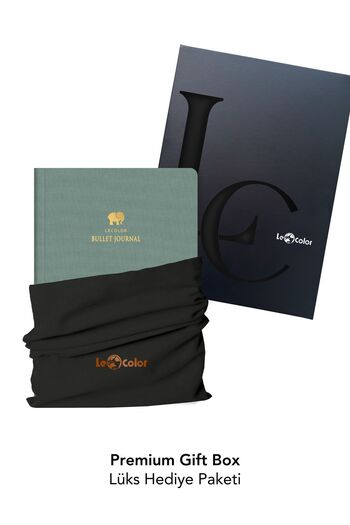 Le Color 17X24 كتان - دفتر ملاحظات منقط على شكل فيل