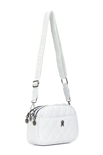 Newish Women's Quilted Fabric Cross Shoulder Bag