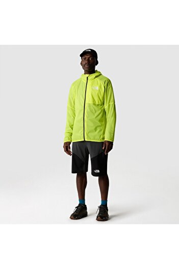 THE NORTH FACE Ανδρικό ανεμοθραύστη με πράσινη κουκούλα Windstream Shell