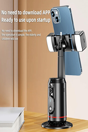 TECHNOMEN Bluetooth Kumandalı - LED Işıklı Yüz ve Hareket Takibi Yapan Tripod