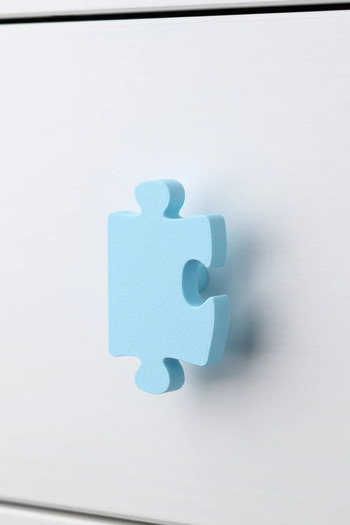 Pomerol Mâner pentru dulap puzzle – Mâner decorativ modern și distractiv pentru dulapuri pentru dormitor, bucătărie și baie