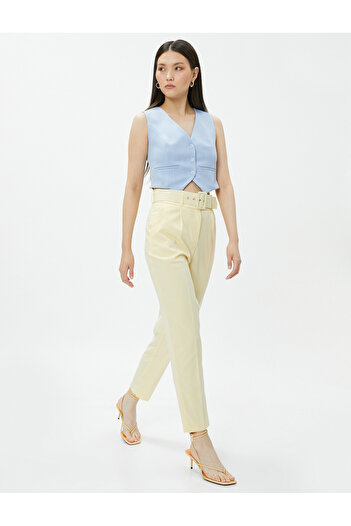 Koton Mrkvové kalhoty Kapesní Skinny Leged
