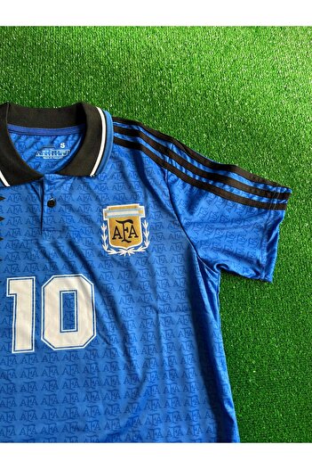 JANJON STAR Lionel Messi 1994 Παγκόσμιο Κύπελλο Αργεντινής Νοσταλγίας Τζέρσεϊ με γιακά προσαρμοσμένου σχεδιασμού