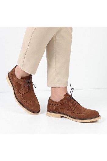 Celal Gültekin Ανδρικά παπούτσια casual Taba Suede 550 4725-16955