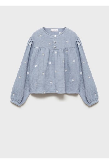 MANGO Kids İşleme detaylı bluz