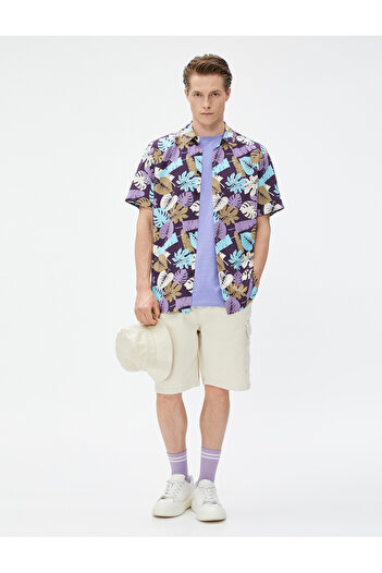 Koton Cargo Shorts Pocket Buttoned Cotton
