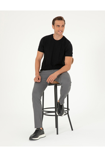 Pierre Cardin Gri Slim Fit Basic Kanvas Pantolon 50292522-VR024