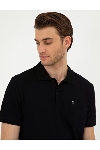 Pierre Cardin Μαύρο μπλουζάκι Basic Regular Fit 50291576-VR046