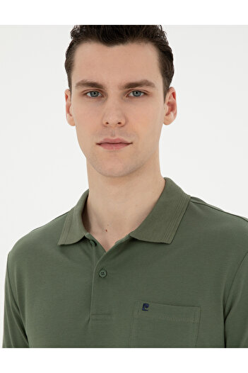 Pierre Cardin Μπλουζάκι Khaki Regular Fit Basic 50291576-VR027
